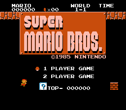Super Mario Frustration (forever) Title Screen
